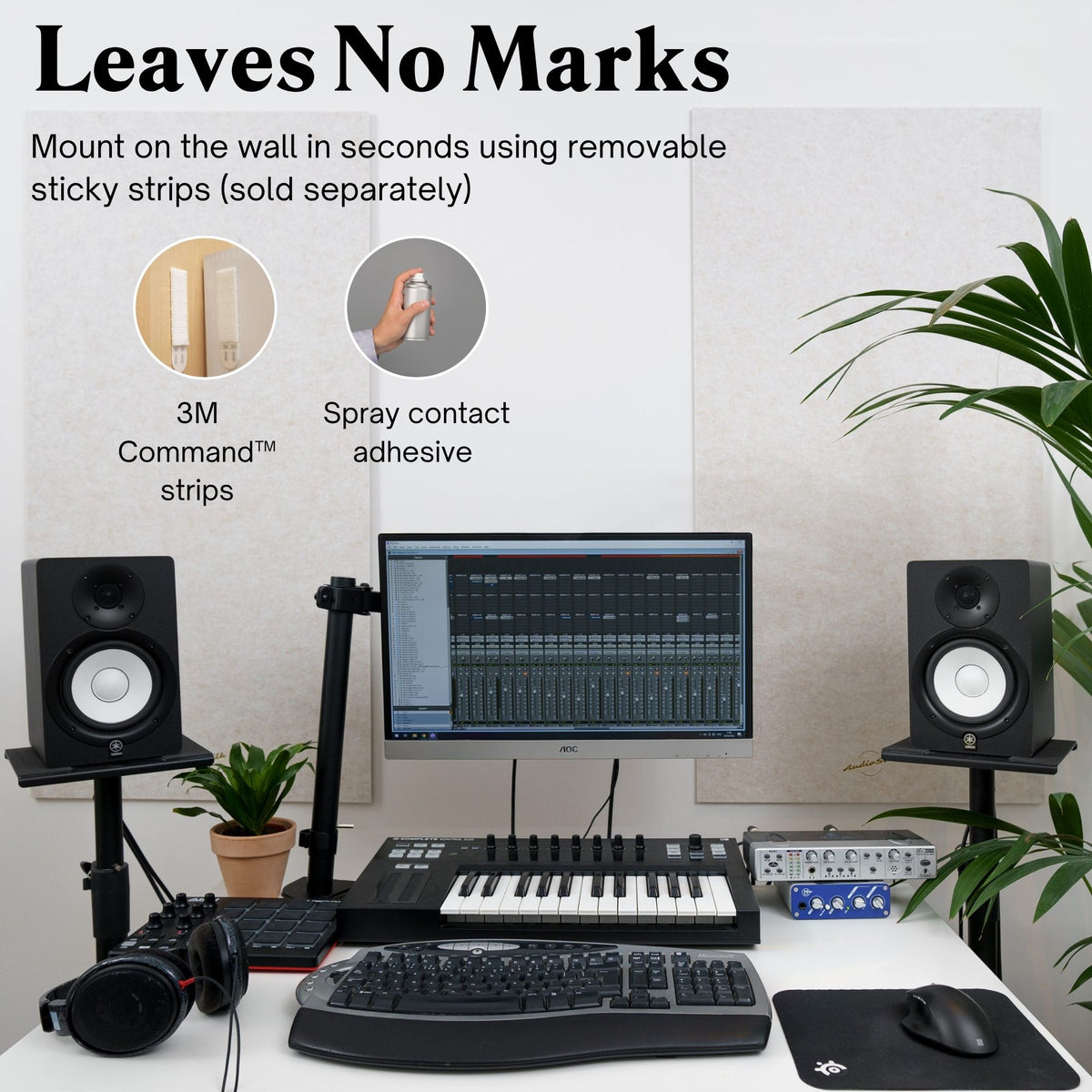 AudioSilk Acoustic Panel, Large 116 x 58cm